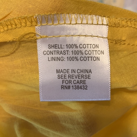 ModCloth Yellow purple teal Mermaid Cotton fit and flare sleeveless dress large - Picture 11 of 12